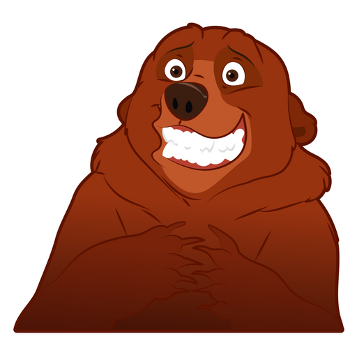 here is a Brother Bear Kenai Guilty Sticker from the Disney Cartoons collection for sticker mania