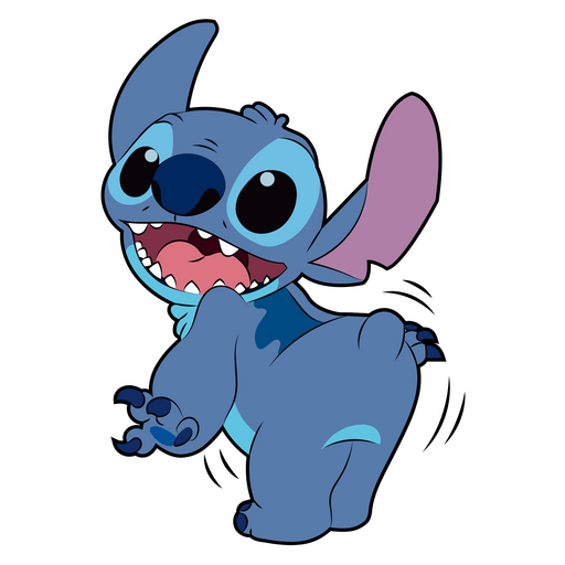 here is a Dancing Stitch Sticker from the Disney Cartoons collection for sticker mania