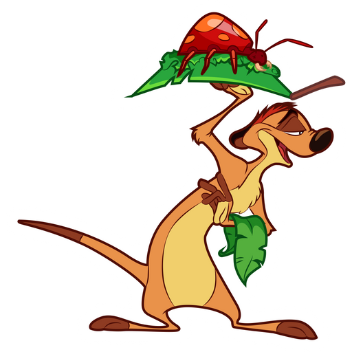 here is a The Lion King Timon and Bug Sticker from the The Lion King collection for sticker mania