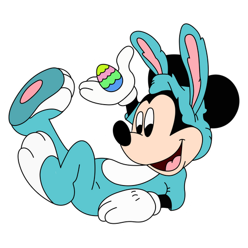 Mickey Mouse Easter Bunny Sticker