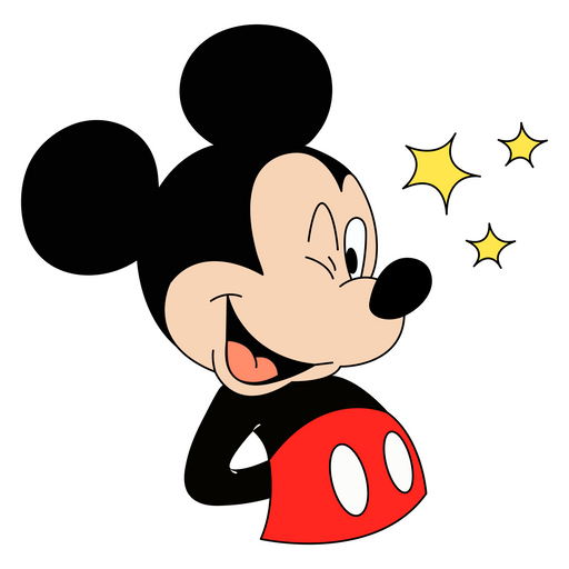 Mickey Mouse Stars Sticker