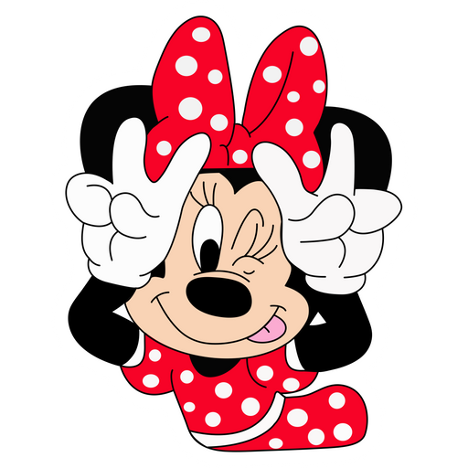 here is a Minnie Mouse Having Fun Sticker from the Disney Cartoons collection for sticker mania