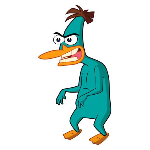 here is a Phineas and Ferb Dr. Doofenshmirtz Platypus Sticker from the Disney Cartoons collection for sticker mania