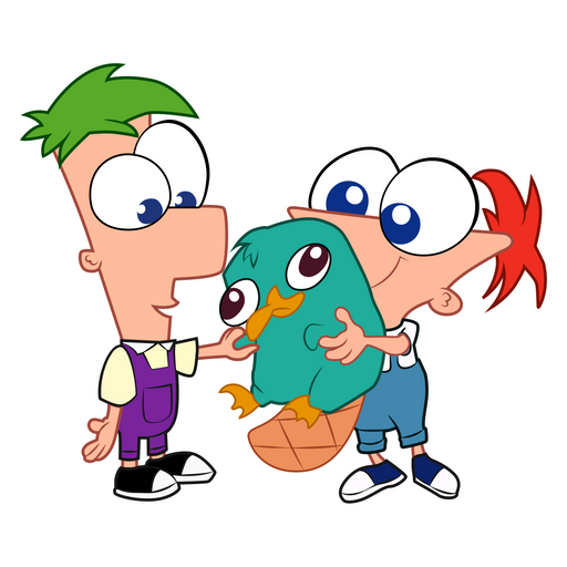 here is a Phineas and Ferb Children Sticker from the Disney Cartoons collection for sticker mania
