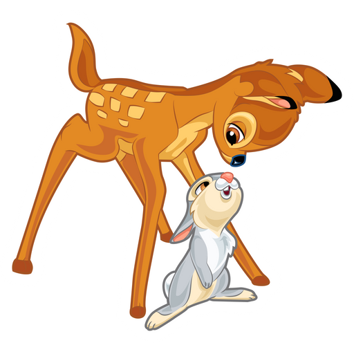 here is a Thumper and Bambi Sticker from the Disney Cartoons collection for sticker mania
