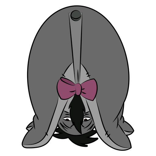 Winnie the Pooh Eeyore and Tail Sticker
