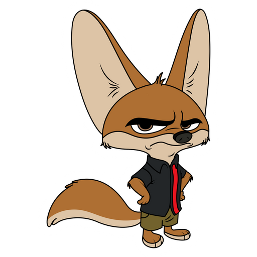here is a Zootopia Finnick Sticker from the Disney Cartoons collection for sticker mania