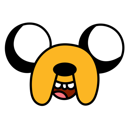 Adventure Time Jake the Dog Face Decoration Sticker