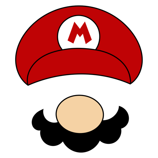 Super Mario Face Decoration Sticker