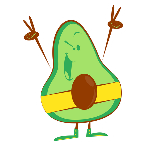 here is a Avocado Champion Sticker from the Food and Beverages collection for sticker mania