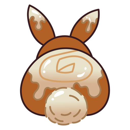 here is a Bunny Cake Sticker from the Food and Beverages collection for sticker mania