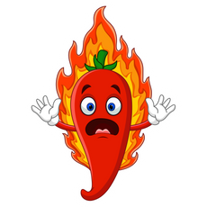 Chili Pepper Stop Fire Sticker