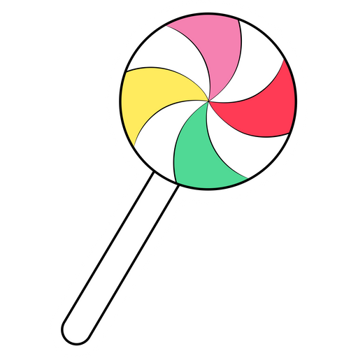 here is a Colorful Lollipop Sticker from the Food and Beverages collection for sticker mania