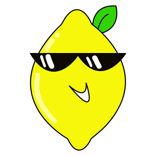 here is a Cool Lemon Sticker from the Food and Beverages collection for sticker mania