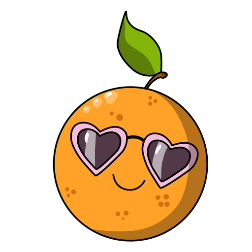 here is a Cool Orange Sticker from the Food and Beverages collection for sticker mania
