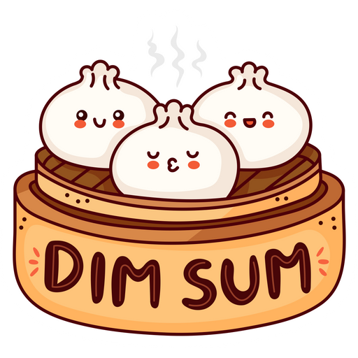 here is a Dim Sum Sticker from the Food and Beverages collection for sticker mania