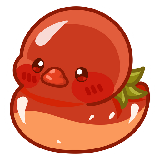 here is a Duck Tomato Sticker from the Food and Beverages collection for sticker mania