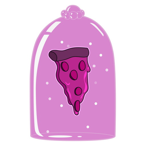 here is a Enchanted Pizza Sticker from the Food and Beverages collection for sticker mania
