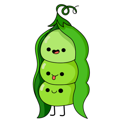 here is a Green Pea Sticker from the Food and Beverages collection for sticker mania
