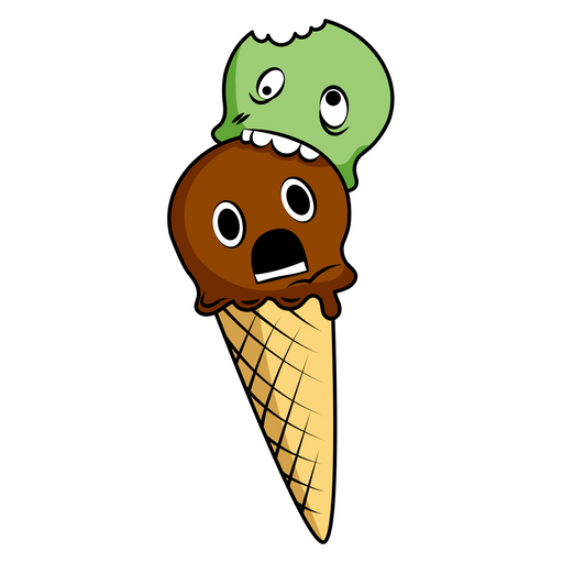 Ice Cream Zombie Sticker Sticker Mania