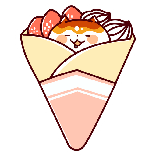 here is a Japanese Pancake Crepes Sticker from the Food and Beverages collection for sticker mania