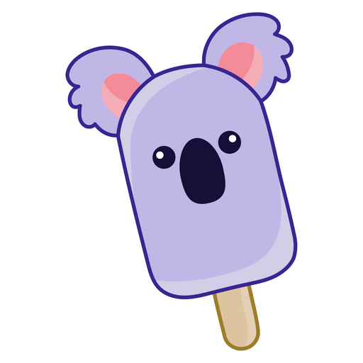 here is a Koala Ice Cream Sticker from the Food and Beverages collection for sticker mania