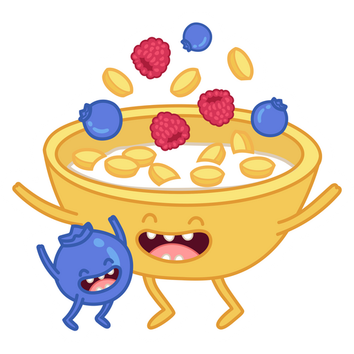 here is a Muesli With Berries Sticker from the Food and Beverages collection for sticker mania