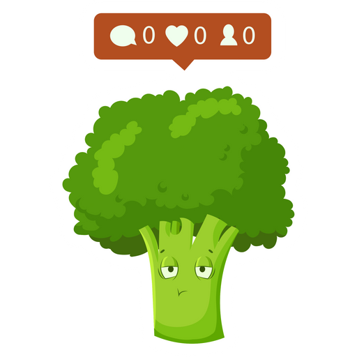 here is a Nobody Follows Broccoli Sticker from the Food and Beverages collection for sticker mania