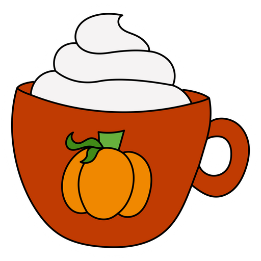 here is a Pumpkin Cup of Cocoa Sticker from the Food and Beverages collection for sticker mania