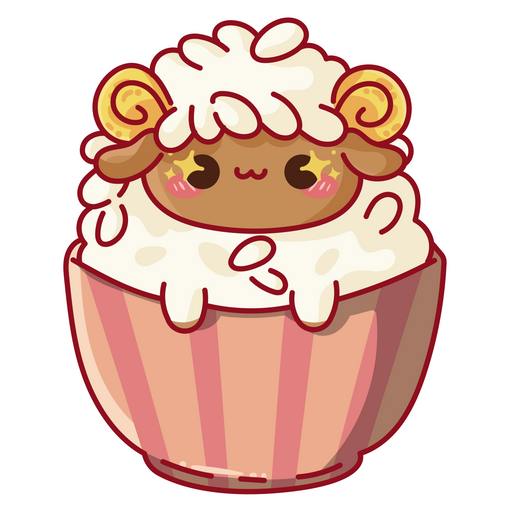 here is a Rice Lamb Sticker from the Food and Beverages collection for sticker mania