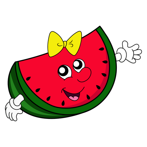 here is a Watermelon Happy Sticker from the Food and Beverages collection for sticker mania