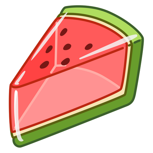 here is a Watermelon Jelly Pie Sticker from the Food and Beverages collection for sticker mania