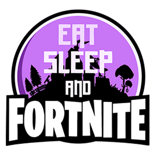 here is a Eat Sleep and Fortnite from the Fortnite collection for sticker mania