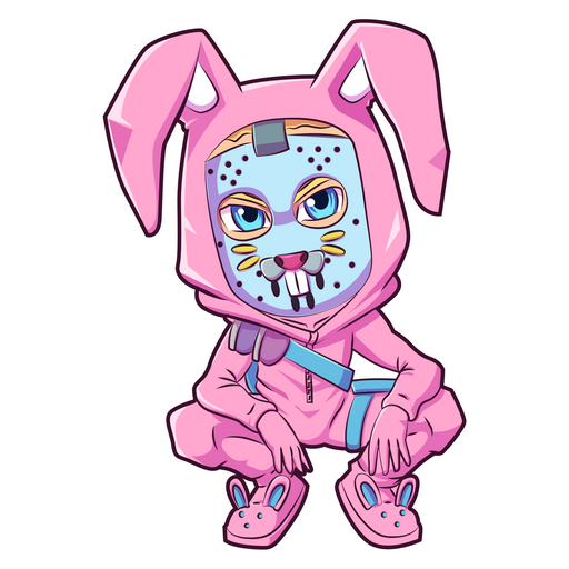 here is a Fortnite Rabbit Raider Skin Sticker from the Fortnite collection for sticker mania