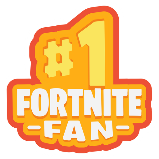 Number 1 Fortnite Fan Sticker