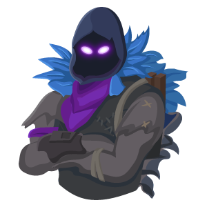 here is a Fortnite Raven Skin from the Fortnite collection for sticker mania