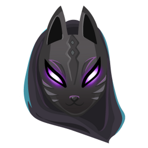 here is a Fortnite Catalyst Mask from the Fortnite collection for sticker mania