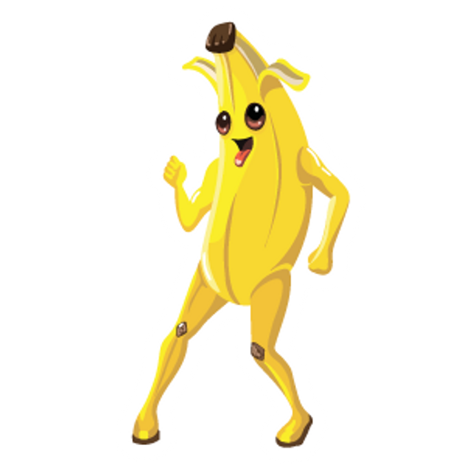 here is a Fortnite Peely Skin Dancing from the Fortnite collection for sticker mania