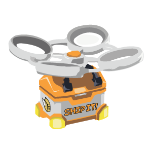 cool and cute Fortnite Drone with Loot for stickermania
