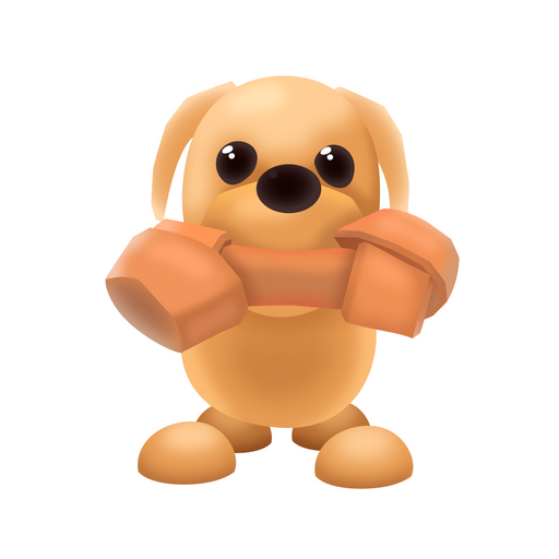 here is a Adopt Me Dog with Bone Sticker from the Games collection for sticker mania