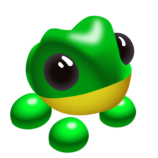 here is a Adopt Me Frog Sticker from the Games collection for sticker mania