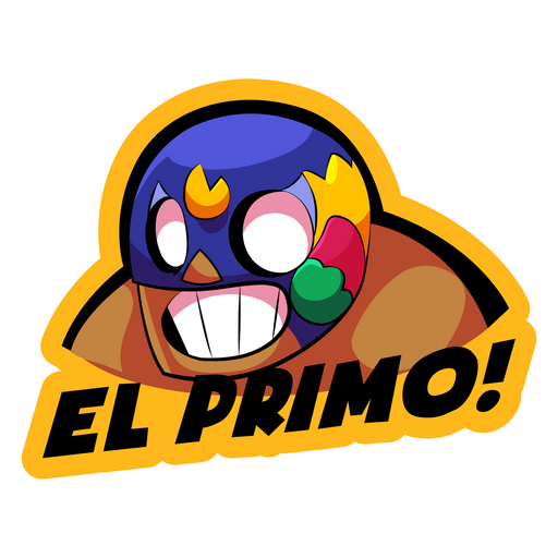 here is a Brawl Stars El Primo Sticker from the Games collection for sticker mania