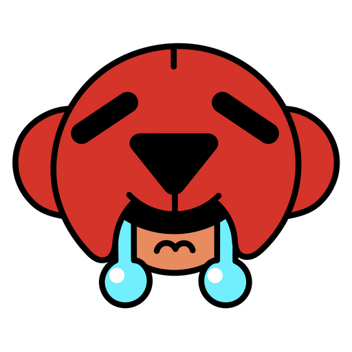 here is a Brawl Stars Nita Crying Sticker from the Games collection for sticker mania