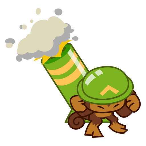 here is a Bloons Tower Defense 6 Mortar Tower Sticker from the Games collection for sticker mania