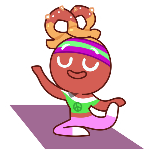 here is a Cookie Run Yoga Cookie Sticker from the Cookie Run collection for sticker mania