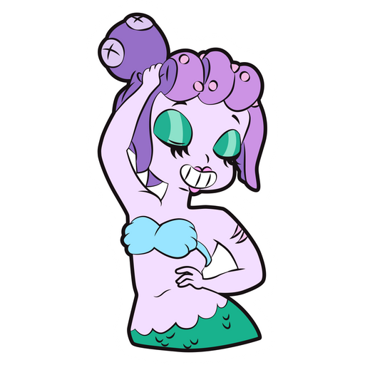 here is a Cuphead Cala Maria Sticker from the Games collection for sticker mania