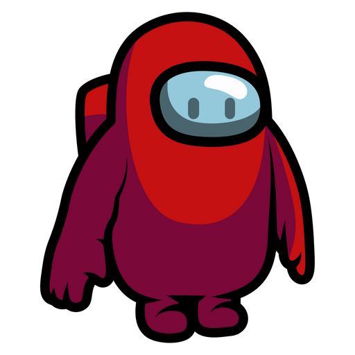 here is a Fall Guys Among Us Character Sticker from the Games collection for sticker mania