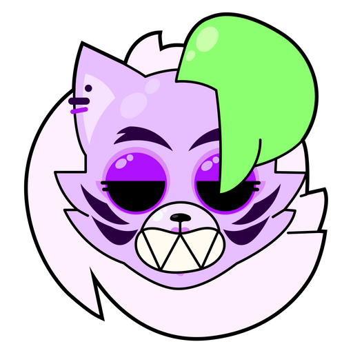 here is a Five Nights at Freddy's Roxanne Wolf Smiles Sticker from the Games collection for sticker mania