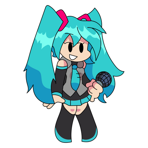 here is a Friday Night Funkin' Hatsune Miku Sticker from the Games collection for sticker mania