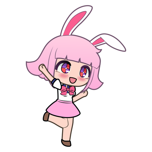 here is a Gacha Life Yuni Sticker from the Games collection for sticker mania